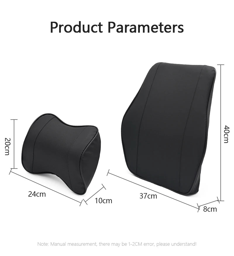 Car Neck Headrest Pillow Support Cushion Car Breathable Memory Foam Slow Rebound Guard Car Lumbar Pillow Car Accessories