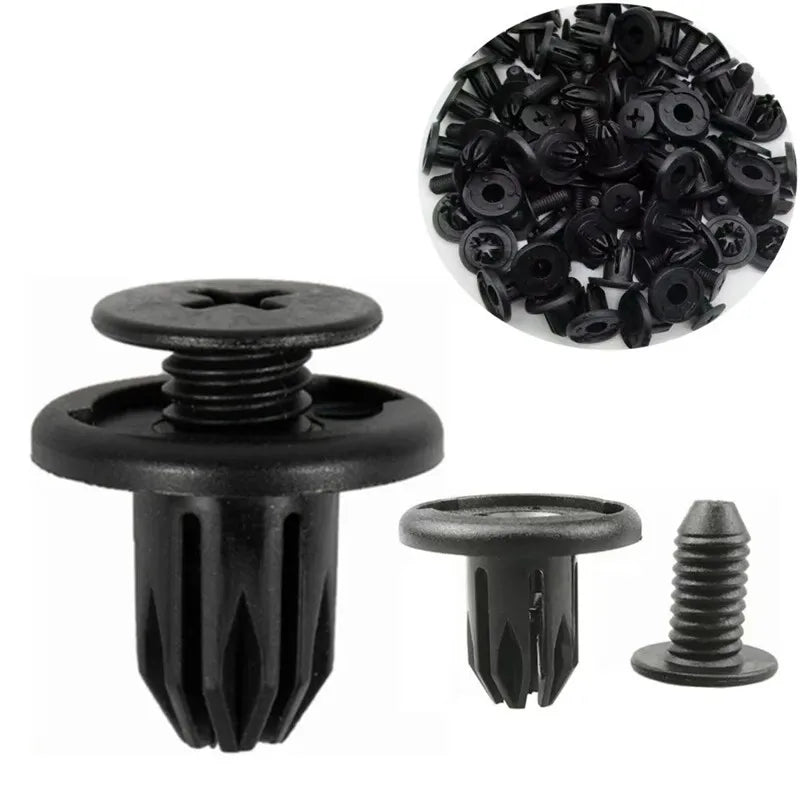 60Pcs 5mm 6mm 7mm 8mm 9mm 10mm Hole Car Bumper Rivet Fastener Auto Fender Trim Panel Screw Clips For Honda Nissan Toyota Hyundai