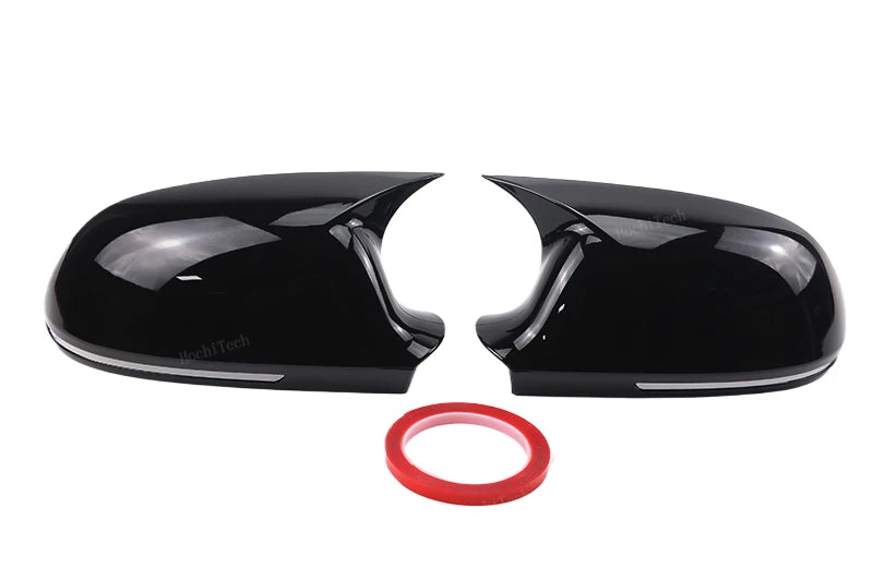 For Audi A4 S4 A5 S5 B8 8K, A6 S6 4F C6, A8 S8 D3, Q3 SQ3 2012-2015, A3 8P Black Horn Add on Side Rear View Mirror Cap Cover