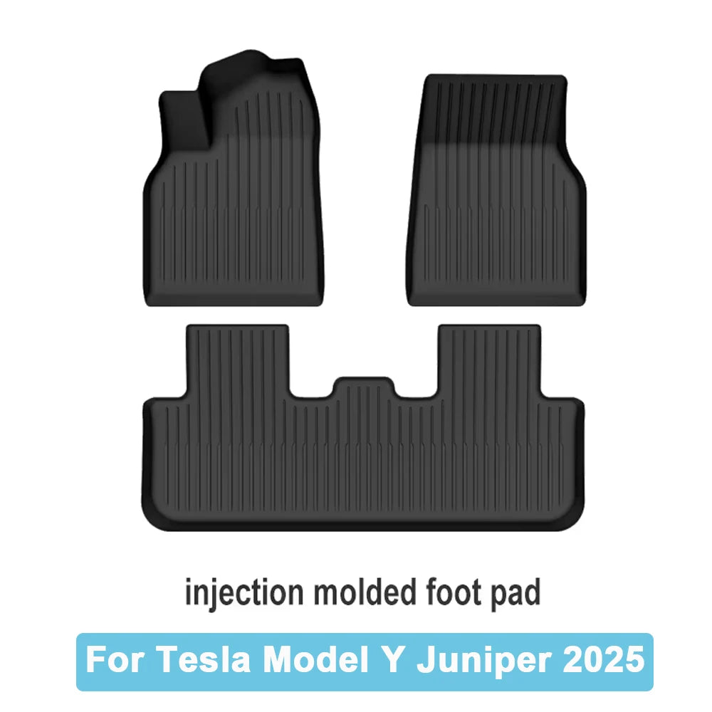 Car Trunk Mat For New Tesla Model Y 2025 Juniper TPE Floor Mats & Cargo Liner All Weather Trunk Mats Floor Liner Backrest Mats