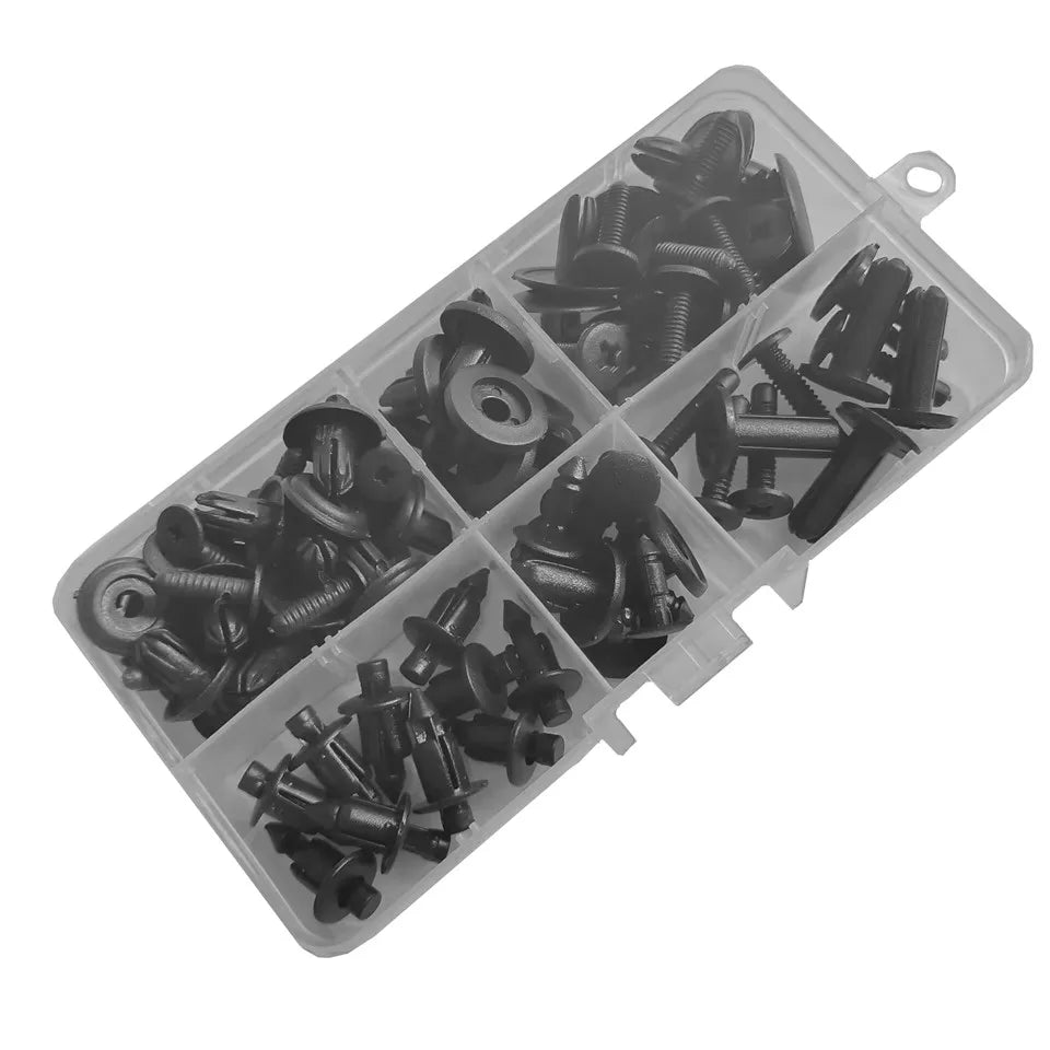 6mm Motorcycle Auto Mudguard Screw Rivet Bag Packed For Mitsubishi Wheel Arch Car Trunk Plastic Fastener Clip Repair Small Box