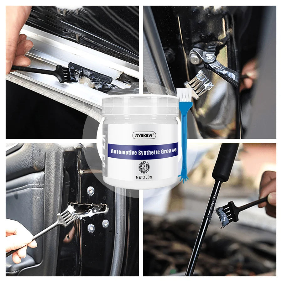 Car Sunroof Track Lubricating Grease 100g White Car Lubricant Oil Grease Mechanical Maintenance Door Abnormal Noise Antirust Oil