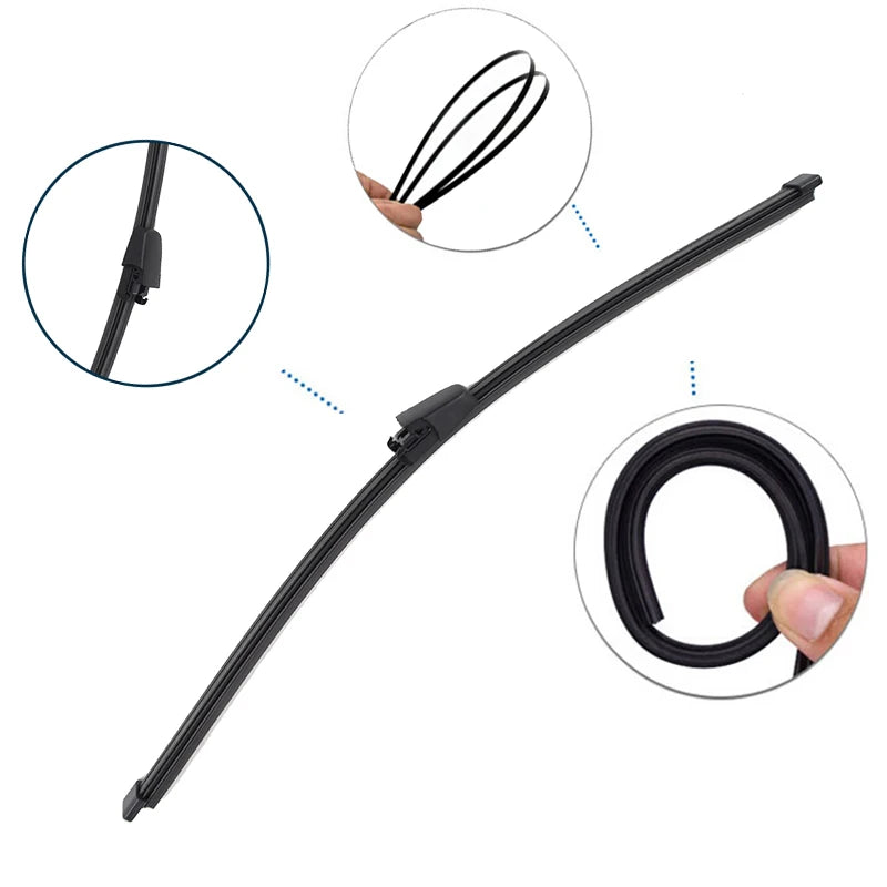 Erick's Wiper 11" Rear Wiper Blade & Arm Set Kit For VW Polo 6N 6KV 1994 - 2002 Windshield Windscreen Tailgate Window Rain Brush