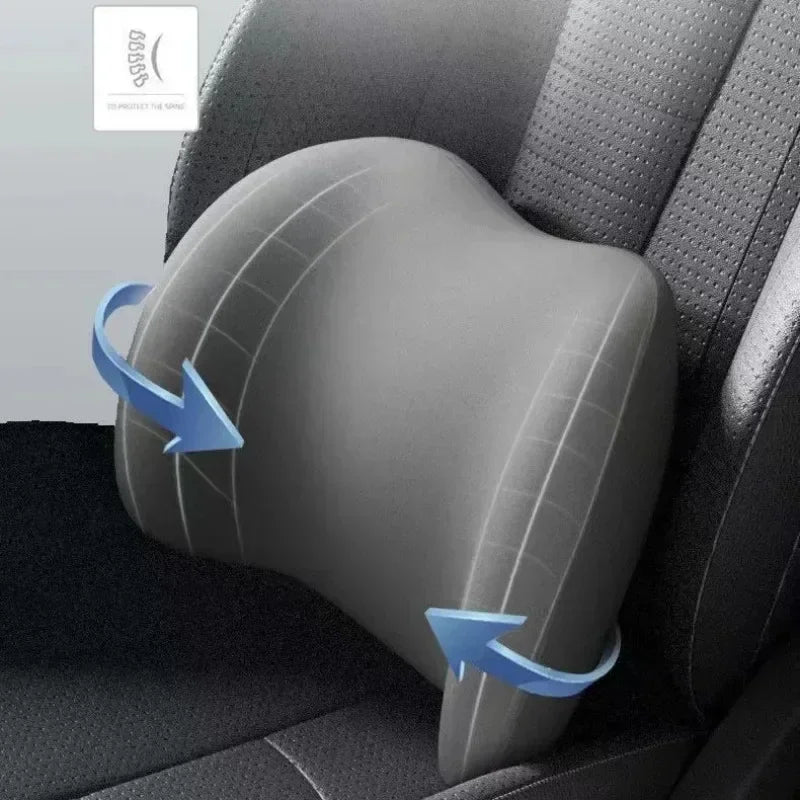 Car Headrest/Lumbar Support Car Neck Pillow Waist Cushion Driver Seat Backrest Car Cushion Driving Lumbar Support Waist Support