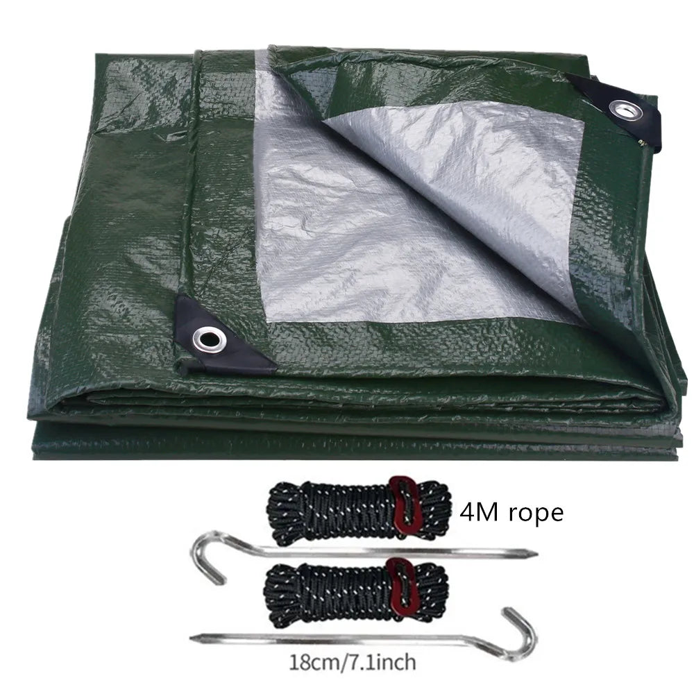 5x4m 4x3m 3x3m Large Waterproof Tarp Camping Tent Outdoor Shade Sail Ultralight Garden Canopy Awning Tourist Beach Sun Shelter