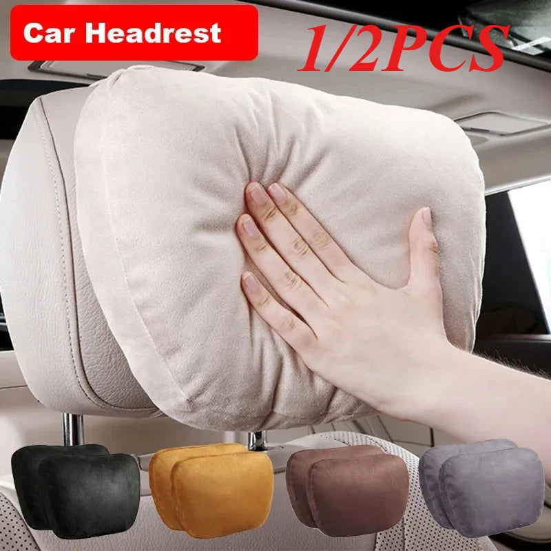 1/2PCS Car Headrest Neck Support Seat / Maybach Design Class Soft Universal Adjustable Car Pillow Neck Rest Cushion High Quality