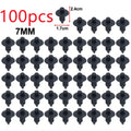 100/50pcs Car Plastic Fairing Rivet Setting Panel Fastener Clips 3 Size Mix Push Pin Auto Fastener 6mm 7mm 8mm Interior