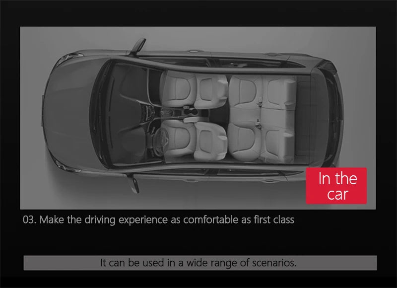 3D Nappa Leather Memory Foam Headrest Car Neck Pillow Support Neck Rest Pillow for Car Pain Relief Travel Neck Support