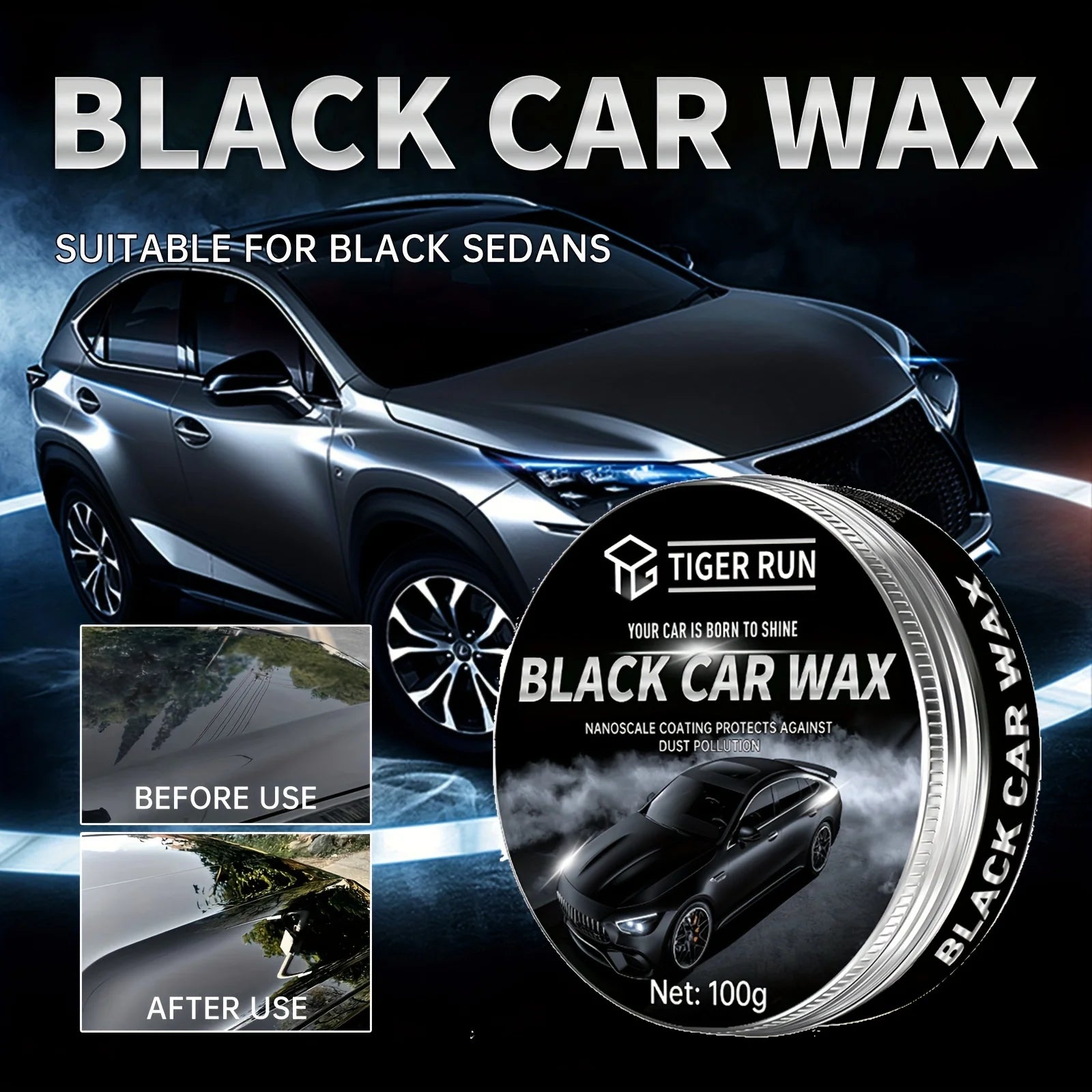 Black Automotive wax - Car Scratch Remover Paint Care Tools Auto Swirl Remover Scratches Repair Polishing Auto