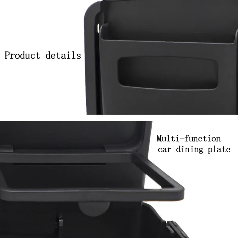 Portable Car Dining Table Folding Food Cup Tray Car Interior Storage Shelf Back Seat Cup Holde Multi-function Car Auto Parts