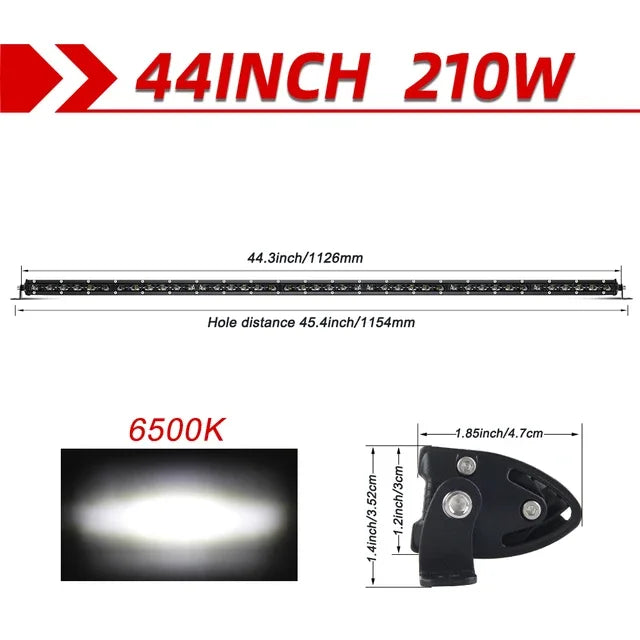CO LIGHT 50" Slim 32inch 4x4 Led Bar Spot Flood 44 inch 80000LM Offroad Led Light Bar for Driving Trucks Tractor Boat 12V 24V