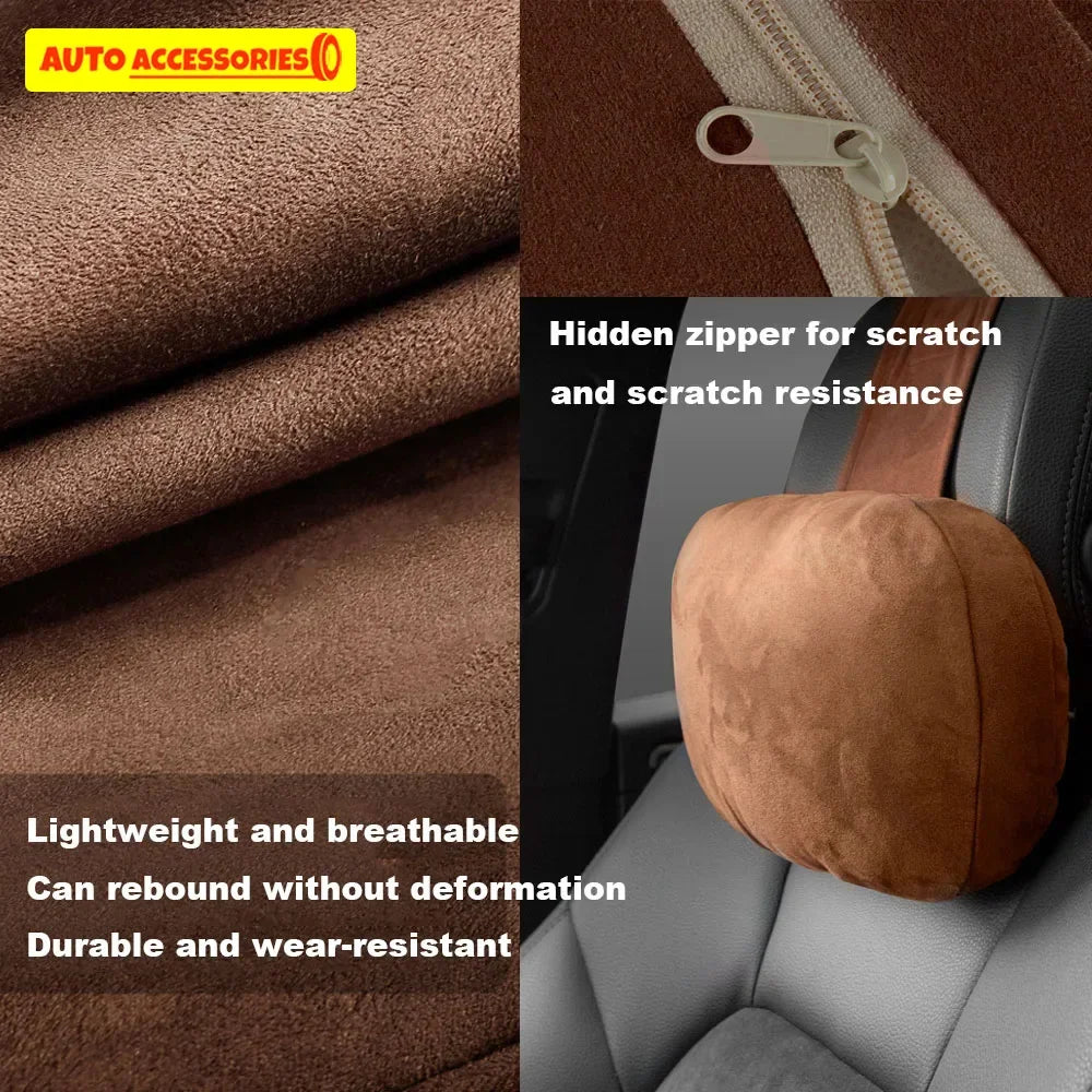 Car Headrest Neck Support Seat / Maybach Design S Class Soft Universal Adjustable Car Pillow Neck Rest Cushion High Quality