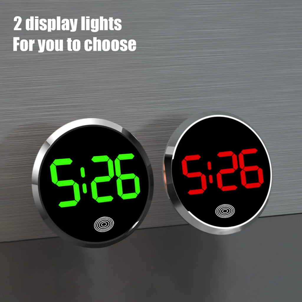 LED Car Clock Luminous Automobiles Internal Stick-On Mini Digital Clocks Auto Ornament Car Accessories