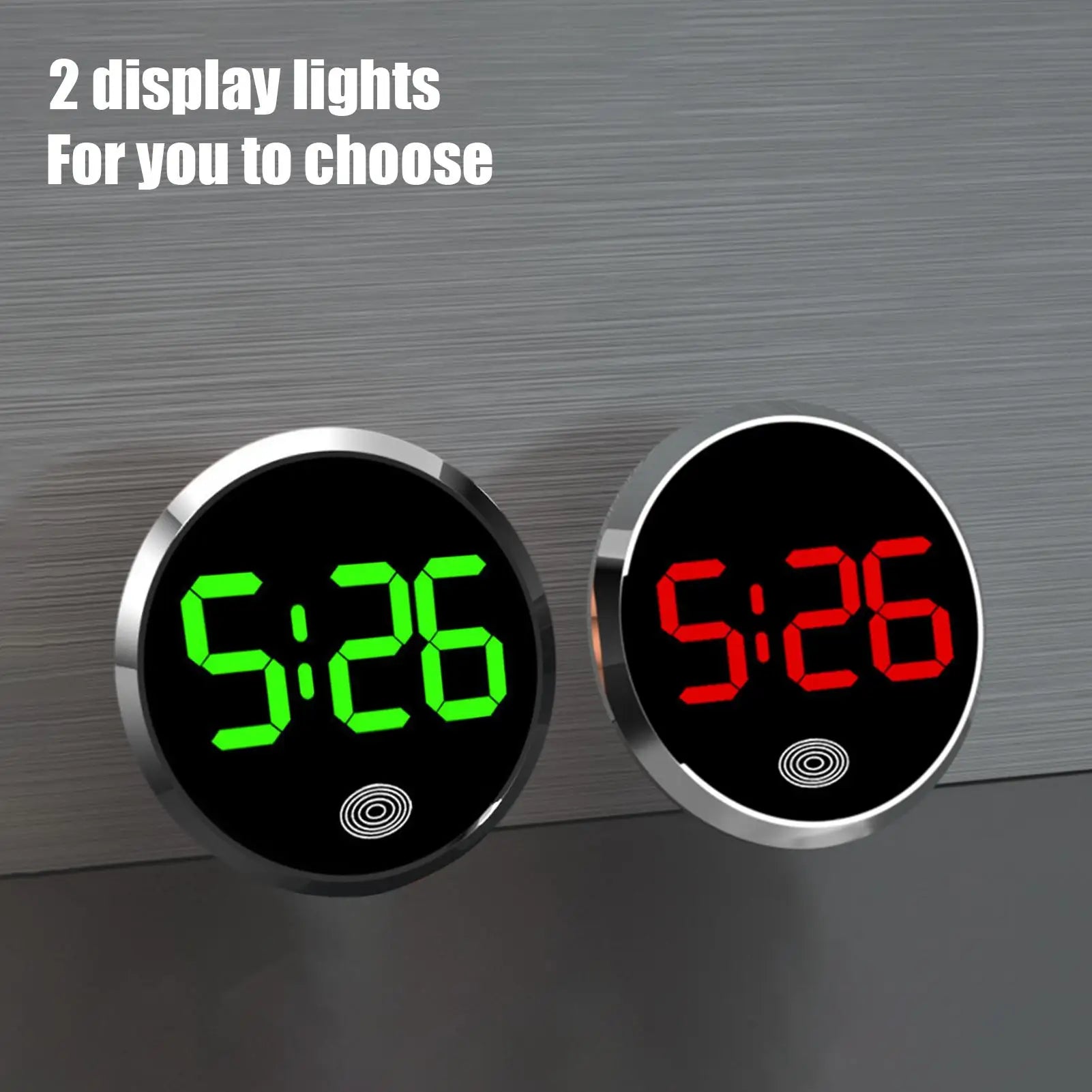 LED Car Clock Luminous Automobiles Internal Stick-On Mini Digital Clocks Auto Ornament Car Accessories