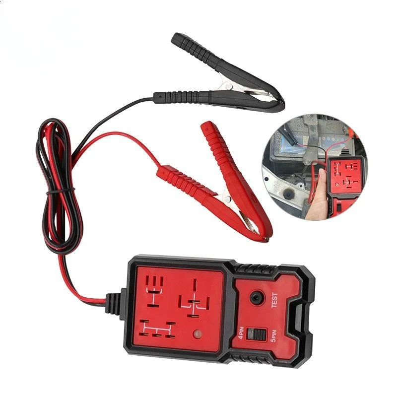 12V/24V Electronic Car Relay Tester Auto Vehicle Battery Fast Check Detector Meter Automobile LED Indicator Test Checker Tool
