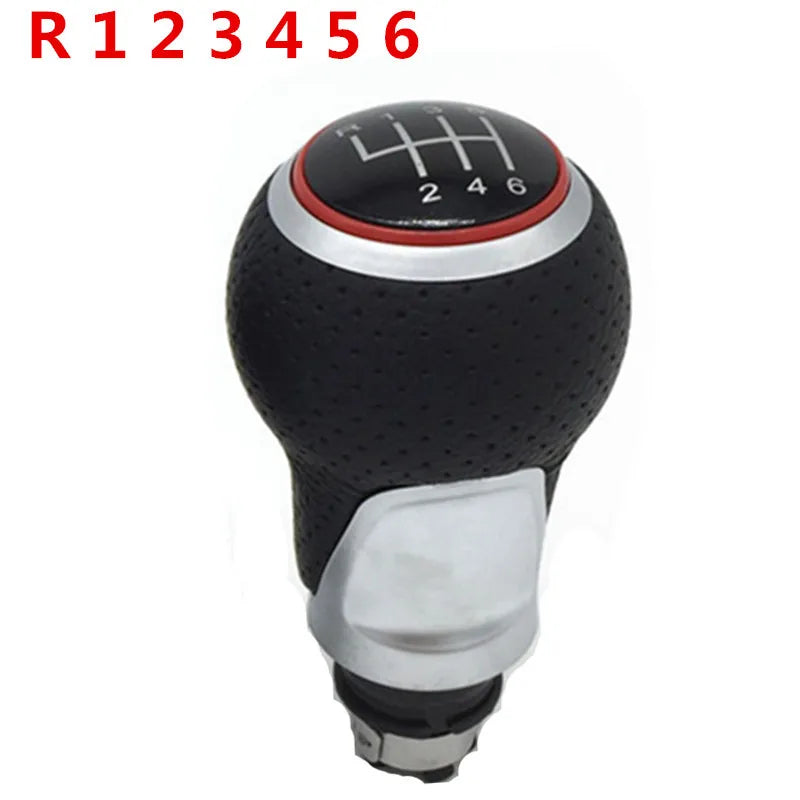 5/6 Speed Manual Gear Shift Knob Lever Stick Arm Pen Gaiter Boot Cover Case For Audi A4 S4 B8 8K A5 8T Q5 8R S Line 2007-2015