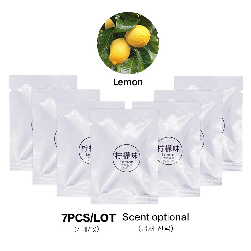 7pcs Car Air Freshener Supplement Solid Fragrance Scent Air Outlet Perfume Refill Tablets Ocean Lemon Lavender Fillers