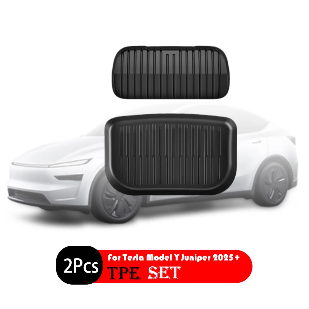 For Tesla New Model Y Juniper 2025+ TPE Floor Mats Waterproof Luggage Mat Wear-resistant Foot Pads ModelY Trunk Mats Accessories