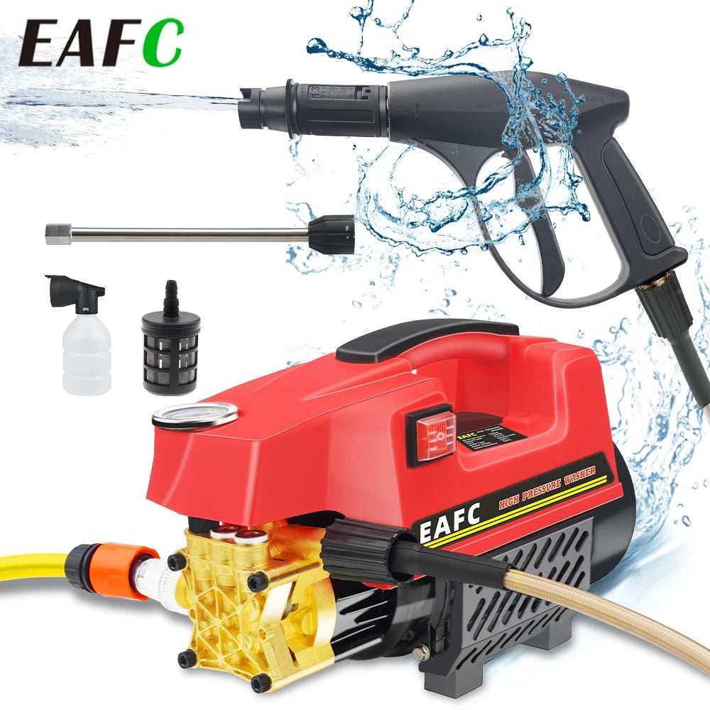 EAFC Car Wash Machine 200 Bar High Power 1000W 220V With Long Gun Machine Car Washer Water Gun Water Efficient cleaning tool