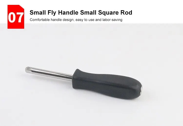 46pcsCar Repair Tool Kit 1/4-Inch Socket Set Car Repair Tool Ratchet Torque Wrench Combo Auto Repairing Set Mechanic Tool