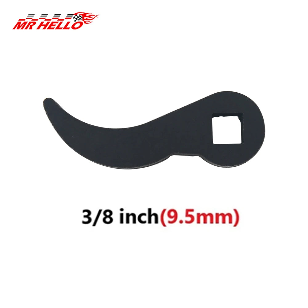 Crowbar Adapter Head 1/2inch or 3/8inch Ratchet Wrench Bullhorn Half Shaft Removal Tool Steel Pry Bar Hand Tools