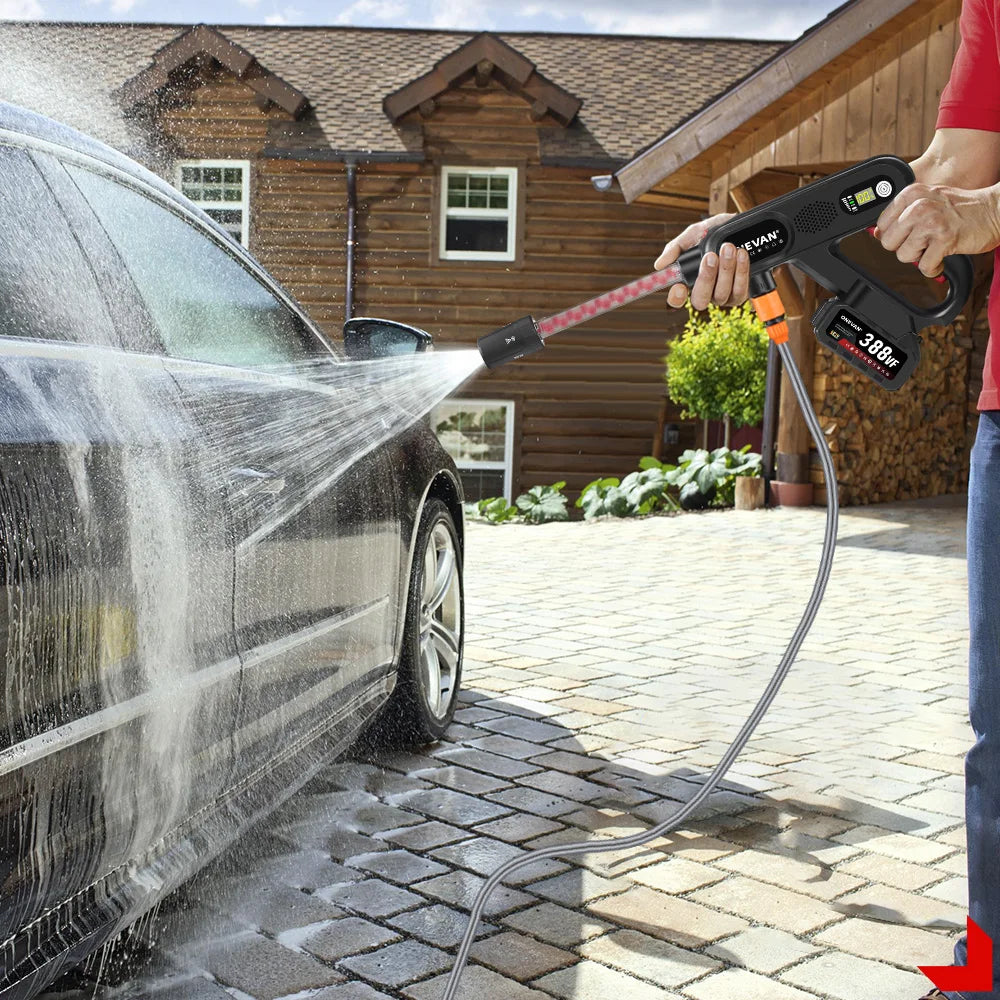ONEVAN 3500W 220Bar Brushless Car Washing Machine Rechargeable  High Pressure Water Gun Wash Tools For Makita 18V Battery Pin