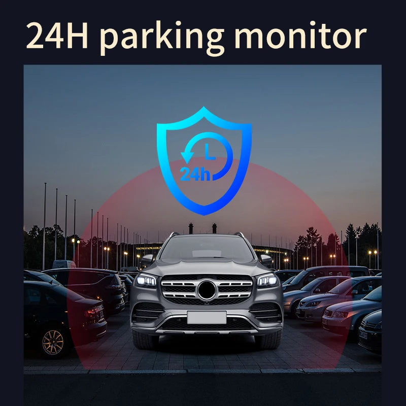 2K 4G 3Inch dashcam with dual lens record wifi gps tracking fit remote live video check on phone 12-24v power supply car camera