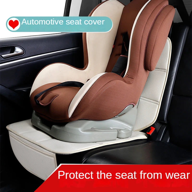 Car Seat Protector Cover Leather Child Safety Rear Backseat Pad Mat ISOFIX Interface Protection Blanket Cushion For Kids