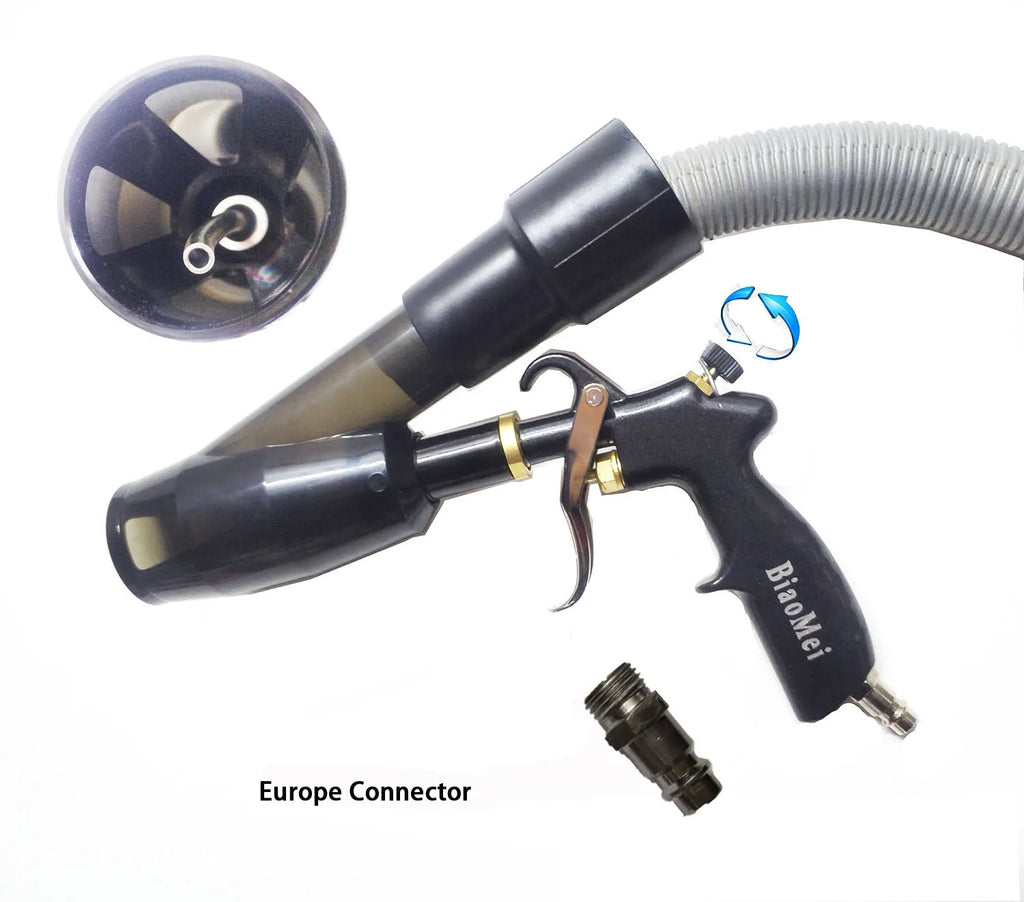 Car Interior Detailing Air Tornado Blow Gun &vacunm Gun ,Tornador Cleaning Gun Quickly Blasts Dirt and Dust
