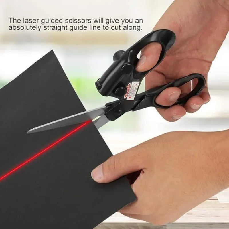 Professional sewing laser guided scissors suitable for cutting and direct cutting of household crafts packaging 1/2PCS