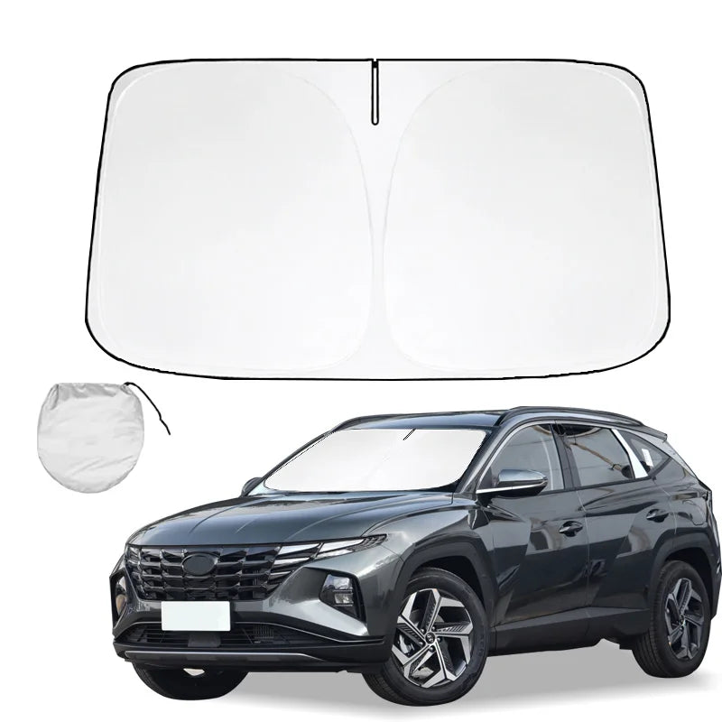 For Hyundai Tucson L 1.5T NX4 Hybrid Windshield Sun Shade Sunshade Sun Visor Protector Foldable Blocks UV Rays Keep Car Cooler