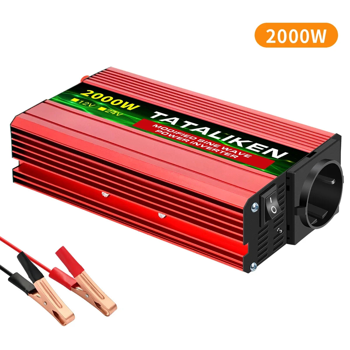 Modified Sine Wave  with voltage display 600W 1500W 2600W 3000W  power inverter  inverter 12v 220v