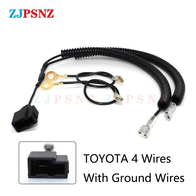 Horn Plug 4Wire Corrugated Tube Dedicated Snail Horn Male Socket Conversion Plug Car Auto Speakers Single Horn Refit Double Horn