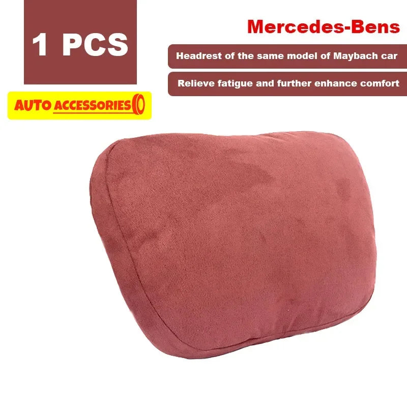 Car Headrest Neck Support Seat / Maybach Design S Class Soft Universal Adjustable Car Pillow Neck Rest Cushion High Quality