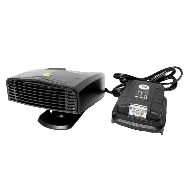 1Pcs Car Heater Cooling Fan Truck Electric Heater 600W Windshield Defroster for Makita 18V Battery（Not included battery）