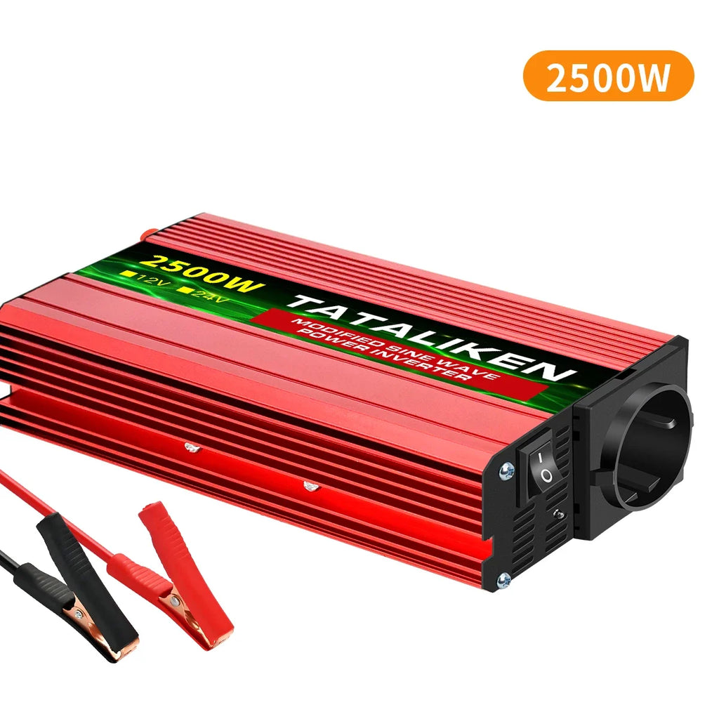 Modified Sine Wave  with voltage display 600W 1500W 2600W 3000W  power inverter  inverter 12v 220v