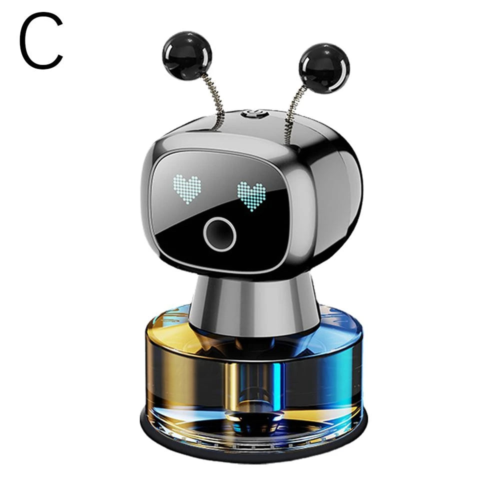 Car Air Freshener AI Smart Robot Rechargeable Fragrance Auto Diffuser Air Freshener Aromatherapy Perfume Universal Accessories
