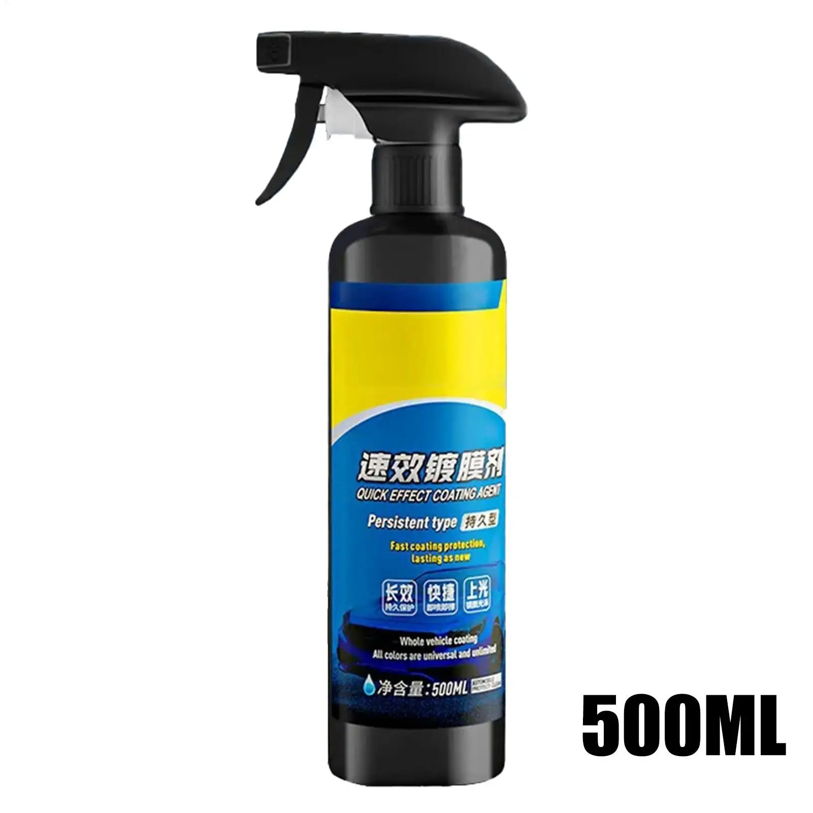 Coating Spray Car Scratch Wax Coating Spray 500ml Quick Effect Scratch Wax Polish Waterless Wash Oil Film Glass Cleaner