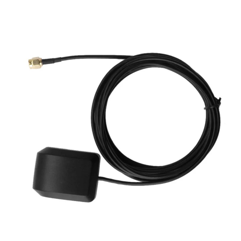 1 pc External Gps Dual Antenna, High Precision Active Patch Ceramic Antenna, Suitable For Car Dashboard Dvd Audio Head Unit