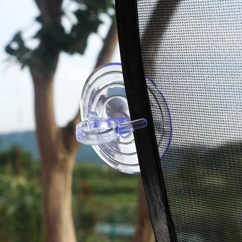 Car Sun Visor Fixing Suction Cup 45mm Black/transparent Rubber Suction Cup Suction Cup Hook Automobile Clip Fastener Accessories