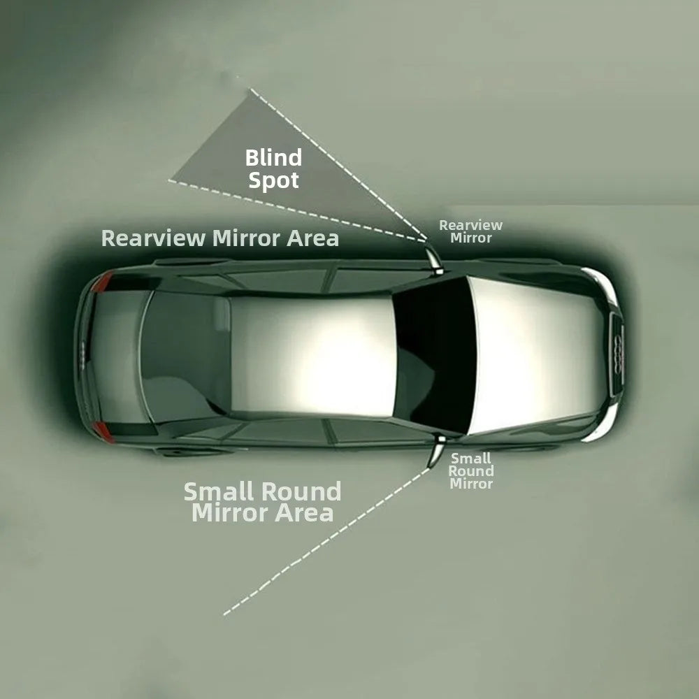 Durable 75/90mm Truck Bus Round Blind Spot Mirror HD Convex Wide Angle Rear View Mirror Car Side Mirrors Auto Accessories