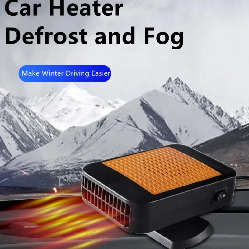 12V 200W Portable Fast Heating Auto Car Heater Defroster Demister Electric Heater Windshield ABS Heating Fan for Car Truck