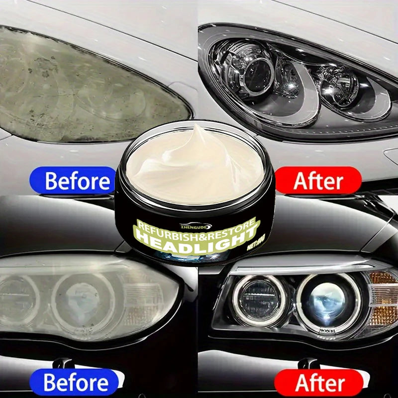 1 Piece of Glass Polishing Compound Cleaner, Window Cleaner, Glass Scratch Remover, Car Glass Cleaning Powder Paste, Safe Windshield Polishing Wax