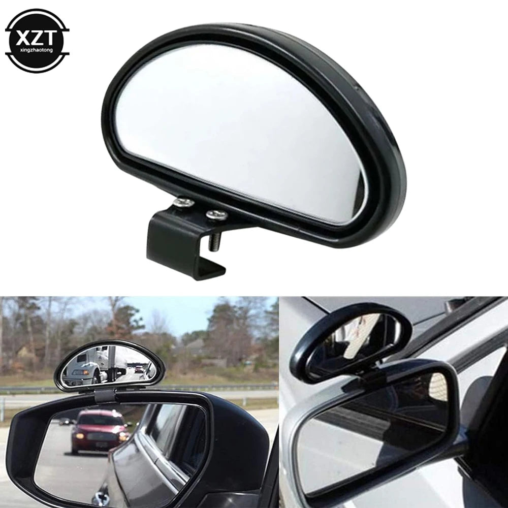 Car Adjustable Wide Angle Side Rear Mirrors High-Definition Convex Blind Spot Mirror Snap Way Parking Auxiliary Rear View Mirror