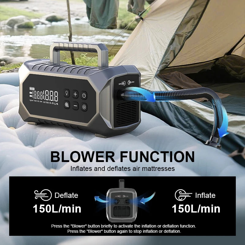 Portable Car Jump Starter with Air Pump Car Battery Jump Starter Power Station MultiFunction Jump Starter Car