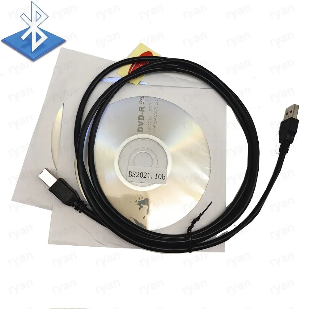 For Autocoms AK DS150E With Bluetooth 2021.11 Keygen For Delp DS150E V9.1 OBD2 Cars Trucks OBD II Scanner Diagnostic tools