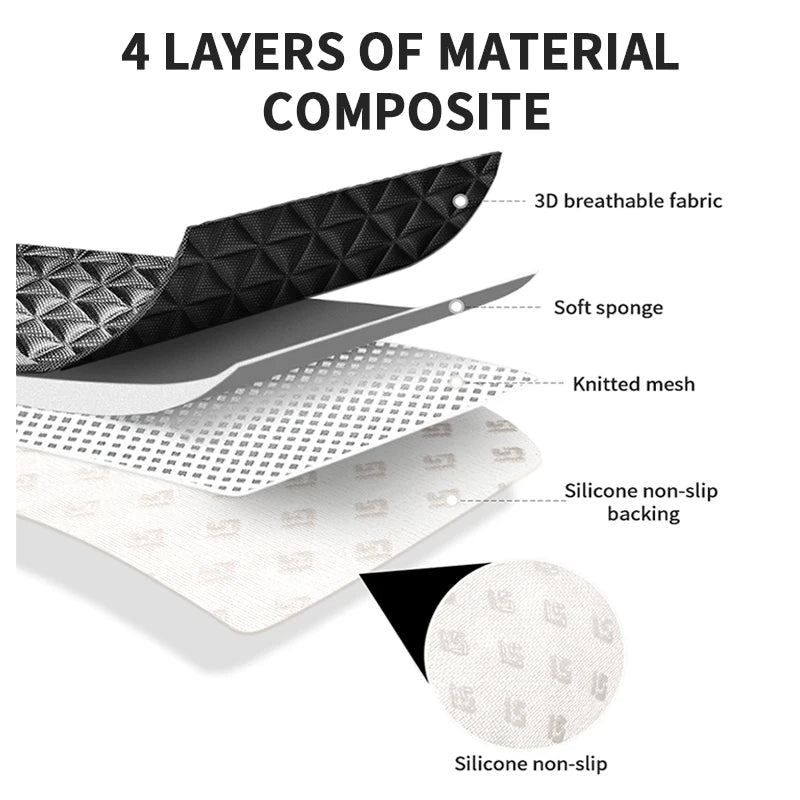 SEAMETAL 3D Car Seat Cover Breathable Auto Seat Cushion Convex Design for Heat Dissipation Sweatproof Universal Chair Protector