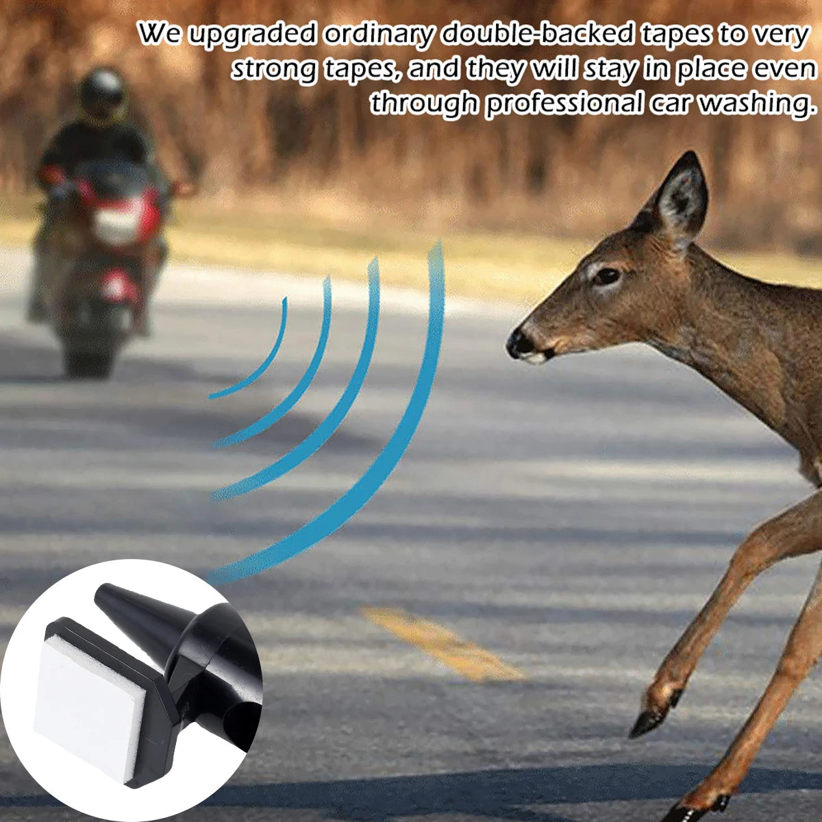 4pcs Deer Warning Whistles Wind Deer Repelling Whistles Mini Deer Collision Alerts Wildlife Warning Device Car Accessories