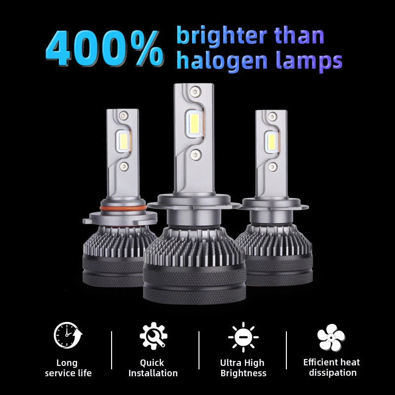 DAWN KNIGHT K5C 24V H7 H4 H1 LED Truck Light Bulb H11 4300K 6000K 110W 24V Led Headlight Lamp for Truck 2PCS