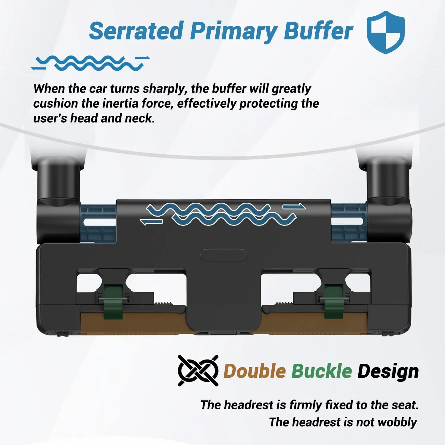 Car Headrest Pillow,Thickened Memory Foam Road Pal Headrest,Neck Support Pillow,180° Adjustable Car Headrest,Travel Car Sleeping